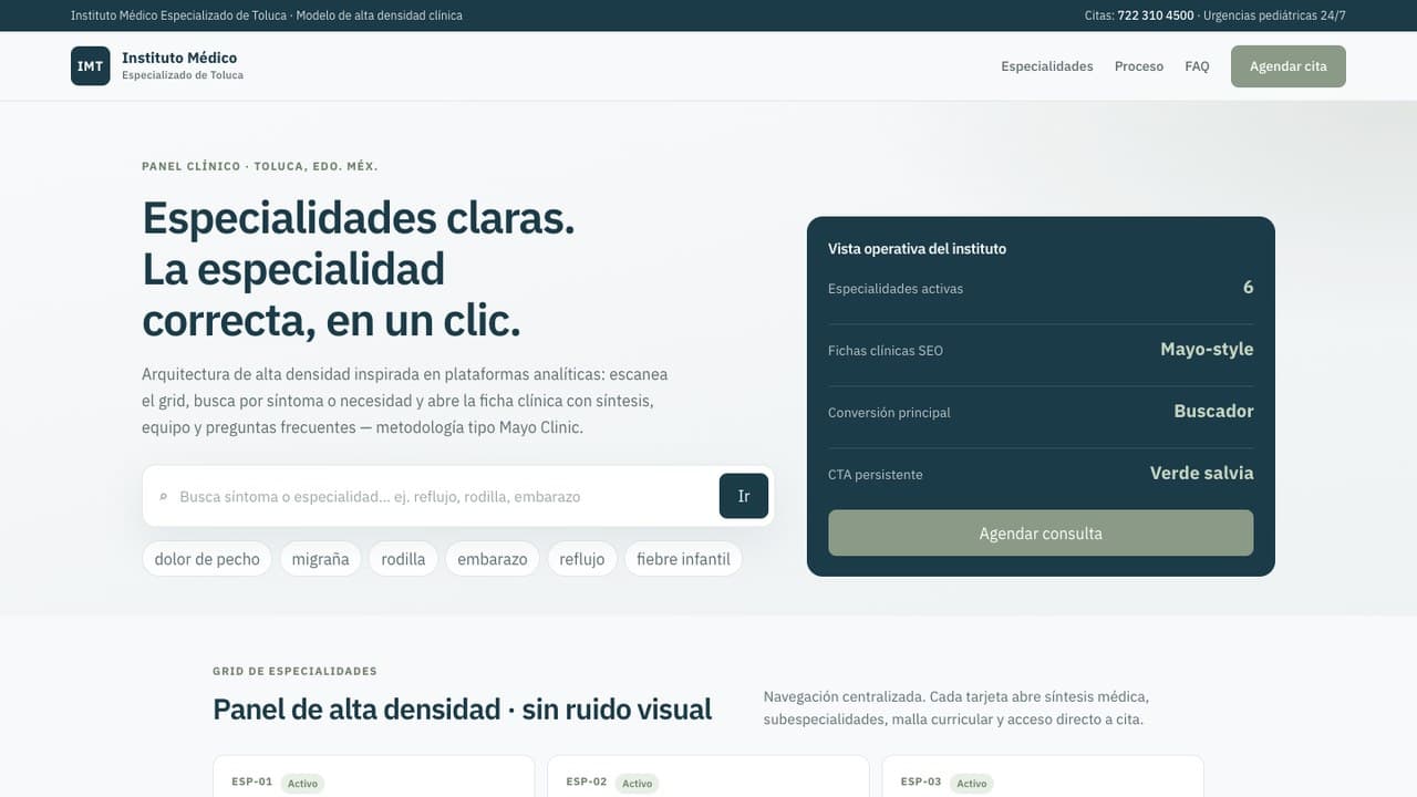 Micrositio: IMT — Instituto Médico