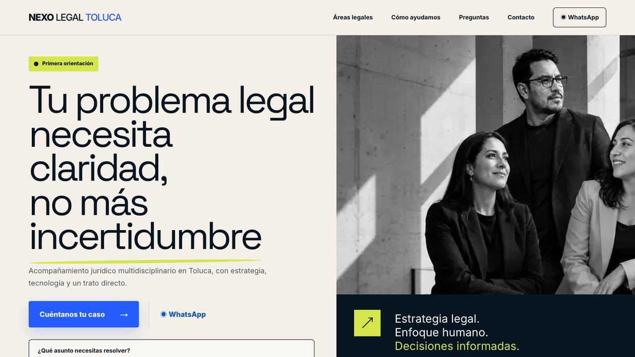 Micrositio: Nexo Legal